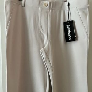 Betabrand Cream Twill Dress Pant Yoga Pants